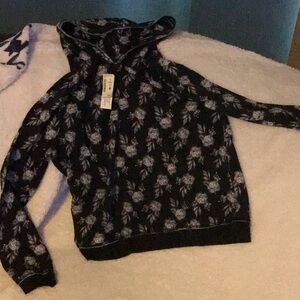 AEROPOSTAL SIZE LARGE WMS FLORAL HOODIE